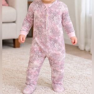 NIB: SKIMS KIDS - BLOOM MINI MULTI ANIMAL ONESIE PAJAMAS